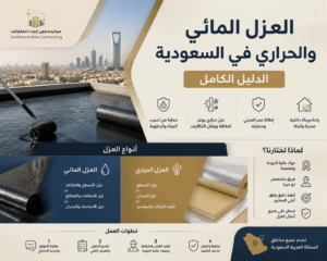 افضل انواع العزل المائي والحراري للاسطح